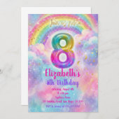 Balloons Birthday 8th Birthday  Kaart (Voorkant / Achterkant)