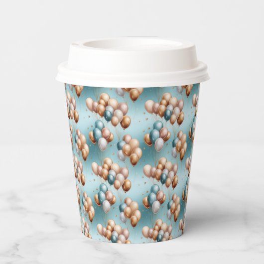 Balloons Galore Papieren Bekers (Achterkant)