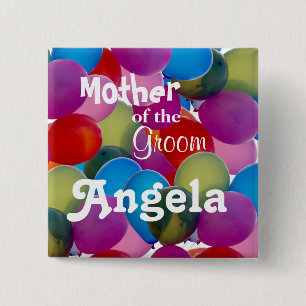 Balloons Galore Stag Party-knoppen Vierkante Button 5,1 Cm