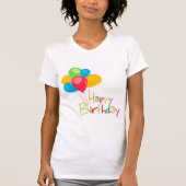 Balloons Happy Birthday T-shirt (Voorkant)