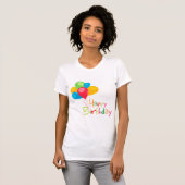 Balloons Happy Birthday T-shirt (Voorkant volledig)