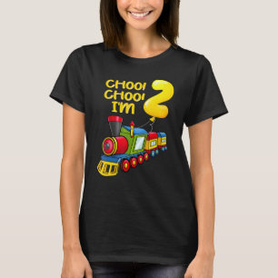 Balloons Jongeren Ik ben 2 jaar oude boys Train 2n T-shirt