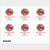BALLOONS, laat ze niet gaan Ronde Sticker (Vel)