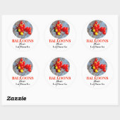 BALLOONS, laat ze niet gaan Ronde Sticker (Vel)