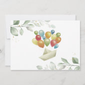Balloons Mail verlaat virtueel Baby shower Kaart (Achterkant)