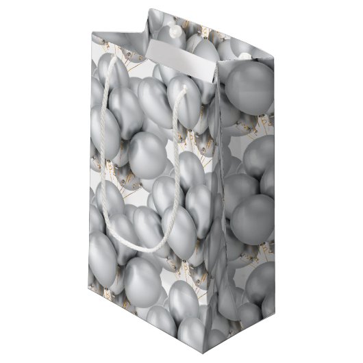 Balloons papiertas klein cadeauzakje (Voorkant Gekanteld)