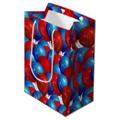 Balloons papiertas medium cadeauzakje (Voorkant Gekanteld)