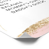 Balloons roze of blauw Oude Wielschalen Poster (Hoek)