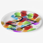 Balloons Speciaal Bord Happy Birthday Paper (Gekanteld)