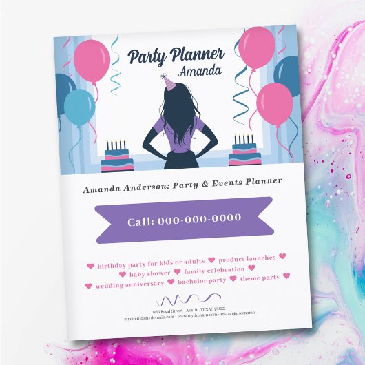 Balloons & Twists - Feest Planner Flyer