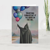 Balloons uit de Abyss Gothic Happy Birday Kaart (Voorkant)