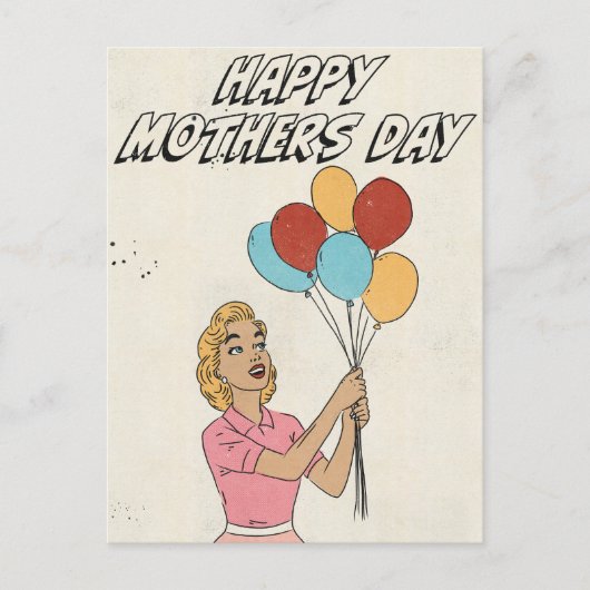 Balloons voor Moederdag Briefkaart (Voorkant)