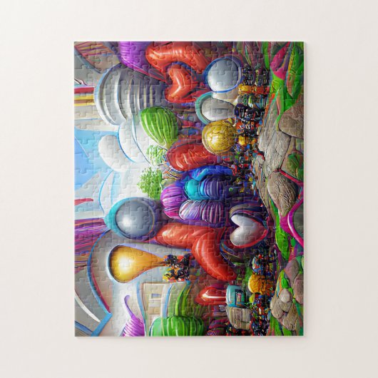 Balloons Welkom Thuispuzzel Legpuzzel (Verticaal)