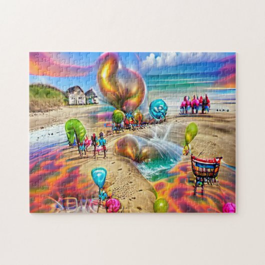 Balloons Welkom Thuispuzzel Legpuzzel (Horizontaal)