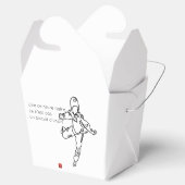 Ballotin: meenemer TAEKWONDO DWICHAGI back kick 2 Bedankdoosjes (Geopend)