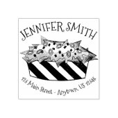 Ballpark Cheese Nacho Chips Snack Foodie Adres Rubberstempel (Afrduk)