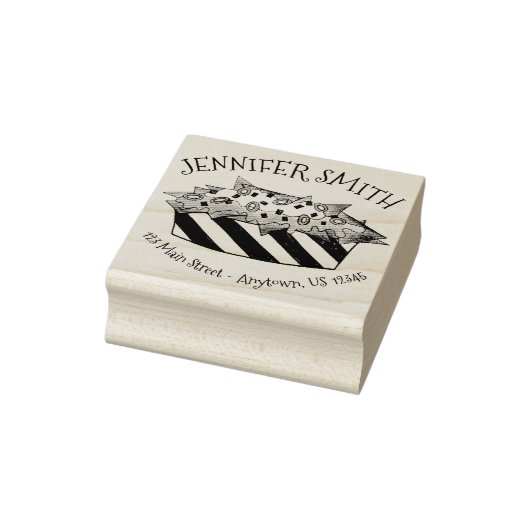 Ballpark Cheese Nacho Chips Snack Foodie Adres Rubberstempel (Stempel)