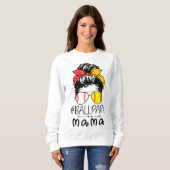 BallPark Mama Baseball Softball Moederdag ma M Trui (Voorkant volledig)