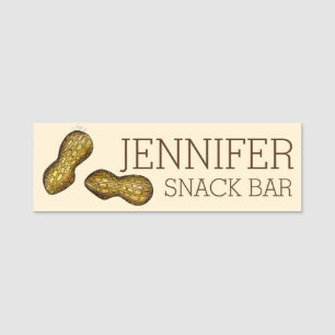 Ballpark Peanuts Roasted Nuts Snack Bar Food Naamplaatje