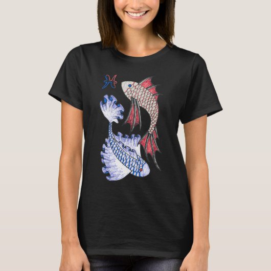 Ballpoint Vissen T-shirt (Voorkant)