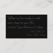  ballrodansles visitekaartjes (Achterkant)