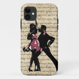 Ballrokdansers op  papier Case-Mate iPhone case