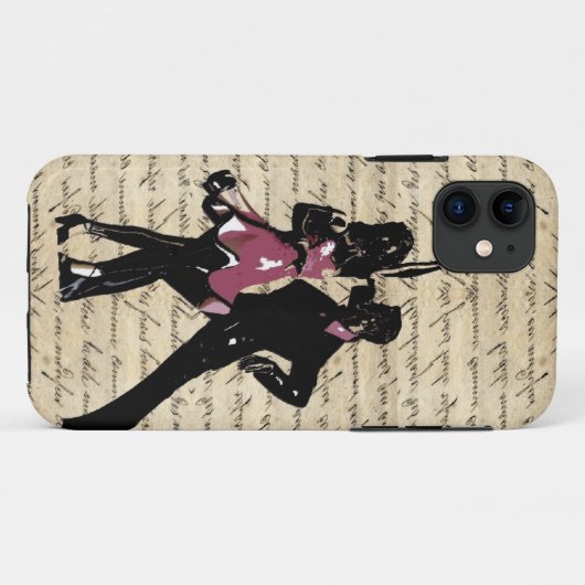 Ballrokdansers op  papier Case-Mate iPhone case (Achterkant (horizontaal))