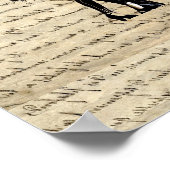 Ballrokdansers op  papier poster (Hoek)