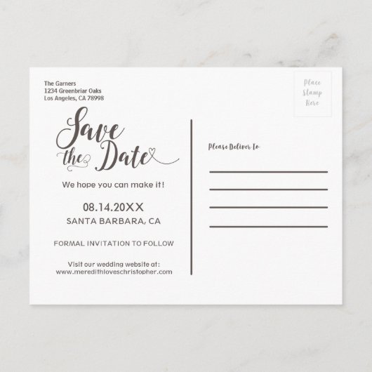 Ballroom Chandelier Aqua Blue, behalve datum Aankondigingskaart (Achterkant)