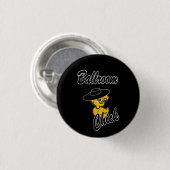 Ballroom Chick Ronde Button 3,2 Cm (Voorkant /achterkant)