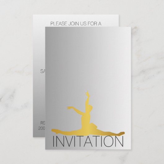 Ballroom Classic Dance Festival Vip Uitnodiging (Voorkant / Achterkant)