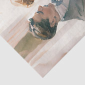 Ballroom Couple Dancing Waterverf Tissuepapier (Detail)