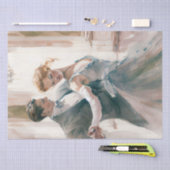 Ballroom Couple Dancing Waterverf Tissuepapier (Craft)