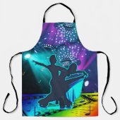 Ballroom Dance Couple 3 op verlichte dansvloer Schort (Voorkant)