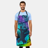 Ballroom Dance Couple 3 op verlichte dansvloer Schort (Gedragen)