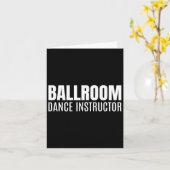 Ballroom Dance Instructor Kaart (Gele Bloem)
