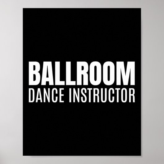 Ballroom Dance Instructor Poster (Voorkant)