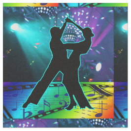 Ballroom Dance Paar Stage Lichten En Muziek #4 Stof