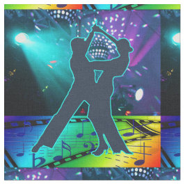 Ballroom Dance Paar Stage Lichten En Muziek Stof