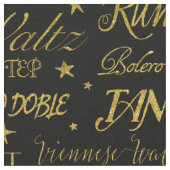 Ballroom Dance Repeat | Aangepaste achtergrondkleu Stof (Close Up)