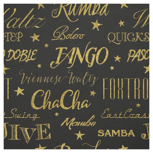 Ballroom Dance Repeat | Aangepaste achtergrondkleu Stof (Swatch)