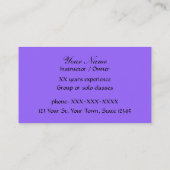 Ballroom Dance - visitekaartje (Achterkant)