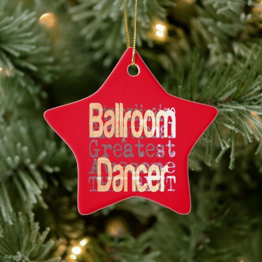 Ballroom Dancer Extraordinaire Keramisch Ornament (Boom)