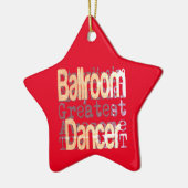 Ballroom Dancer Extraordinaire Keramisch Ornament (Links)