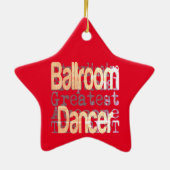 Ballroom Dancer Extraordinaire Keramisch Ornament (Achterkant)