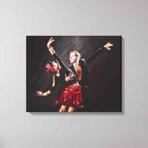 Ballroom Dancers Canvas Afdruk