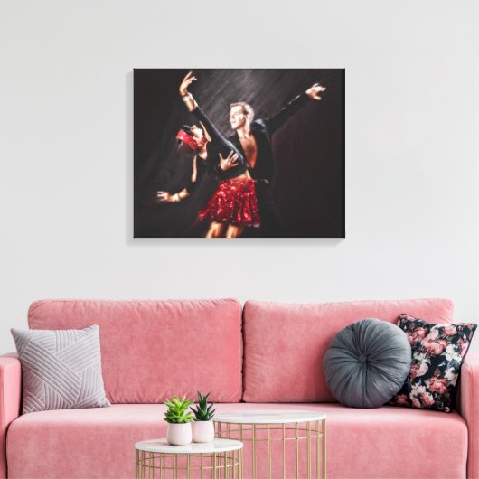 Ballroom Dancers Canvas Afdruk (Insitu (Woonkamer))