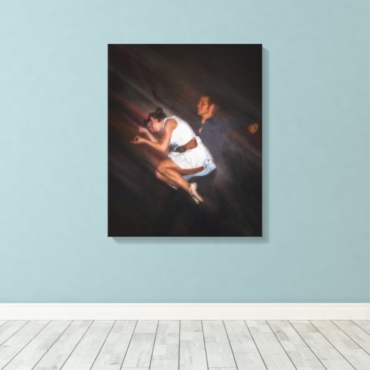 Ballroom Dancers Canvas Afdruk (Insitu (Houten vloer))