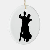 Ballroom Dancers Keramisch Ornament (Rechts)