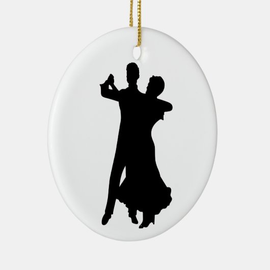 Ballroom Dancers Keramisch Ornament (Rechts)